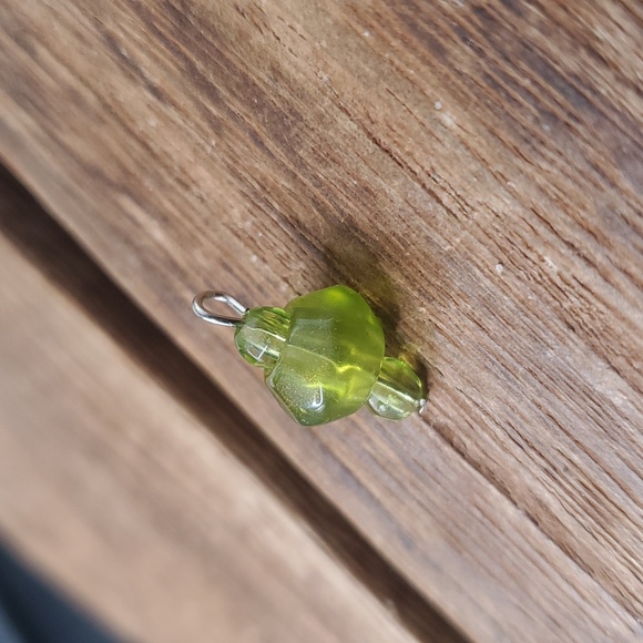 Peridot Facet Beaded Pendant P311 - Picture 2 of 3